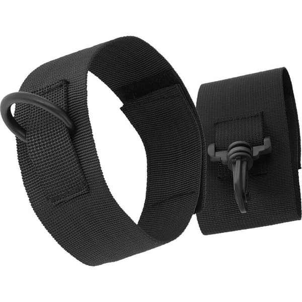 Darkness - Svart nylon ankelmansjetter