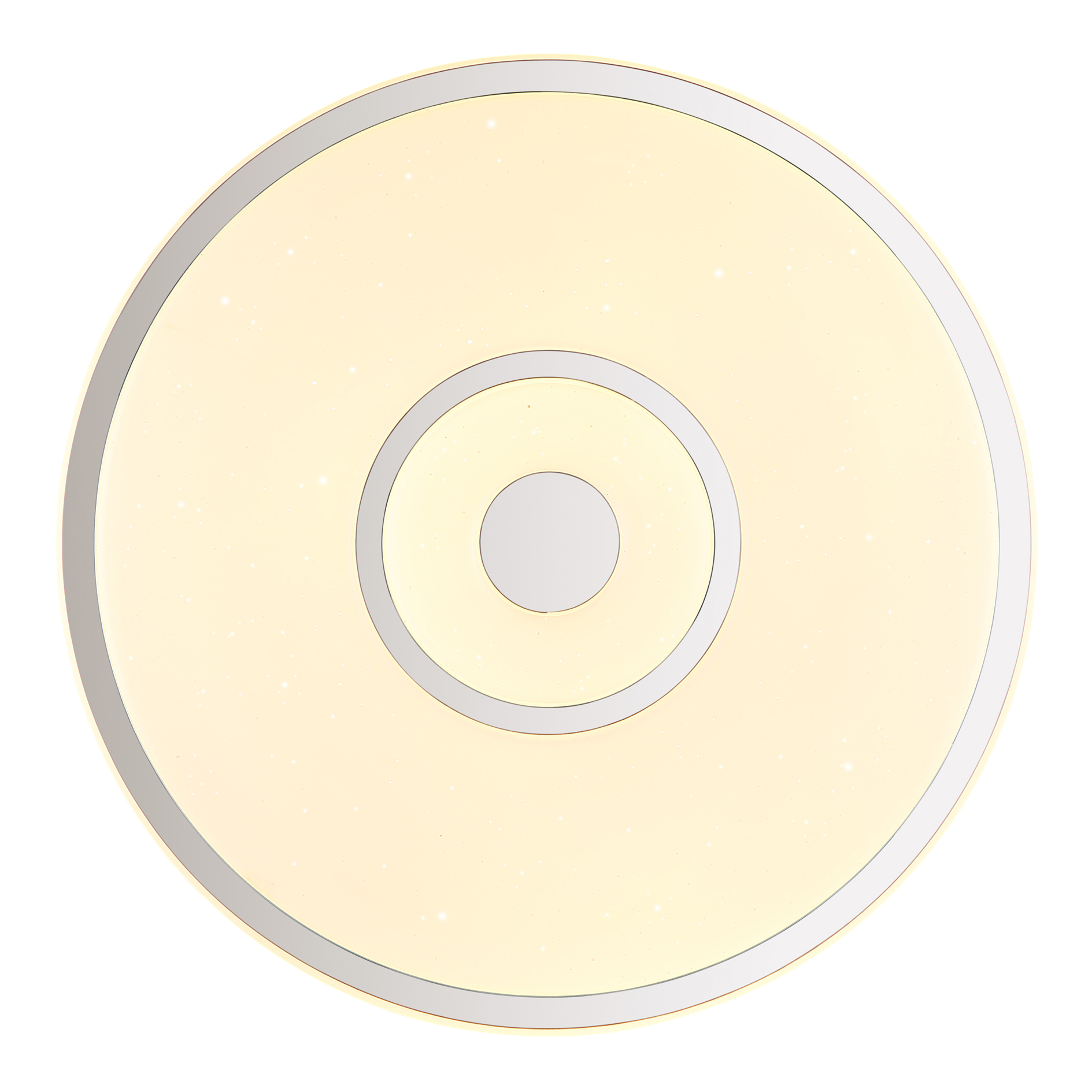 LED-Deckenleuchte - weiß - Chrom - 38 cm