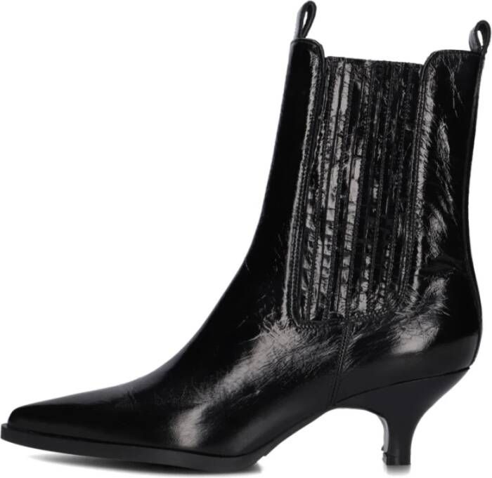 LINA LOCCHI Enkellaarsjes Dames Av 258 Maat: 39 Materiaal: Leer Kleur: Zwart