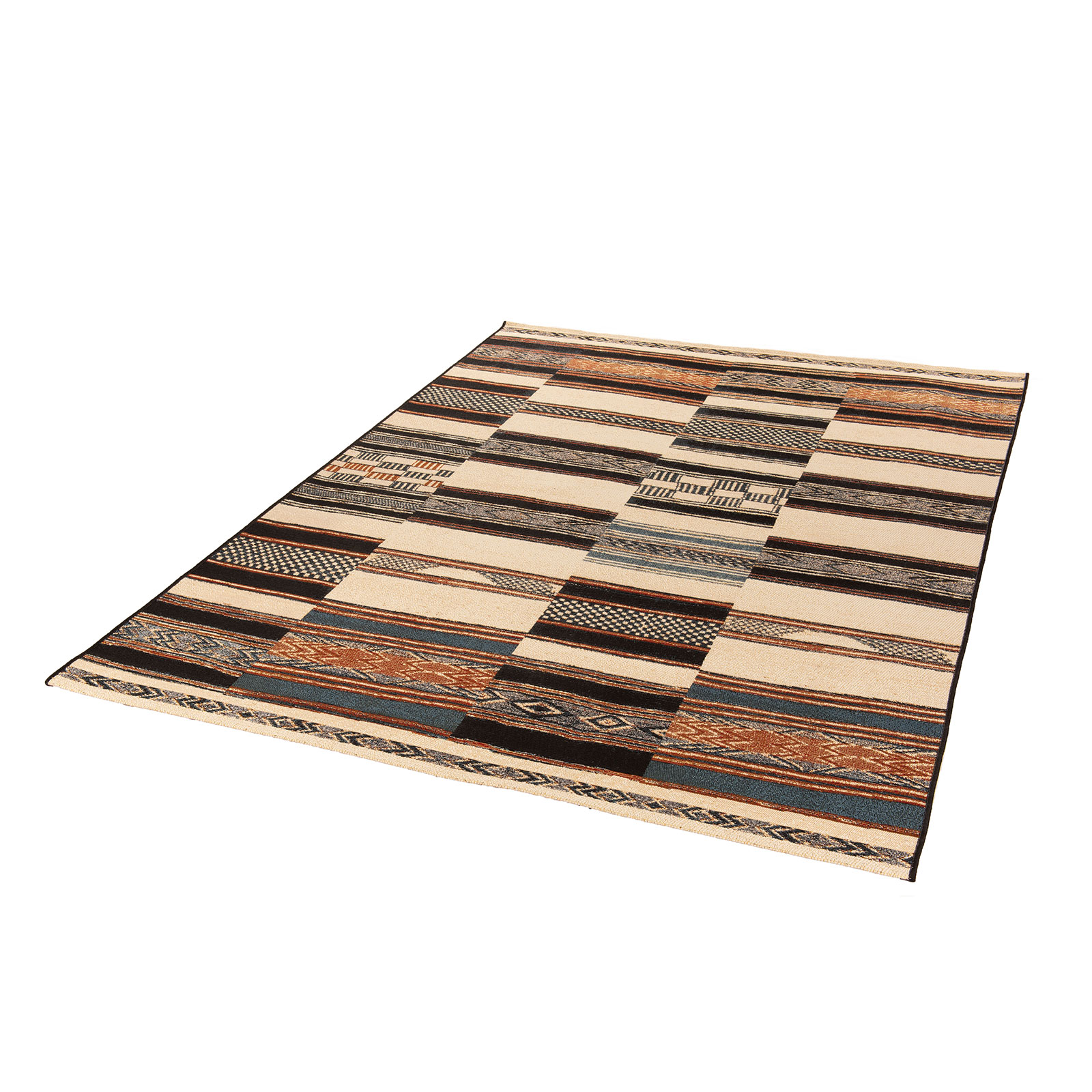 In-/Outdoorteppich - beige-multicolor - 60x100 cm