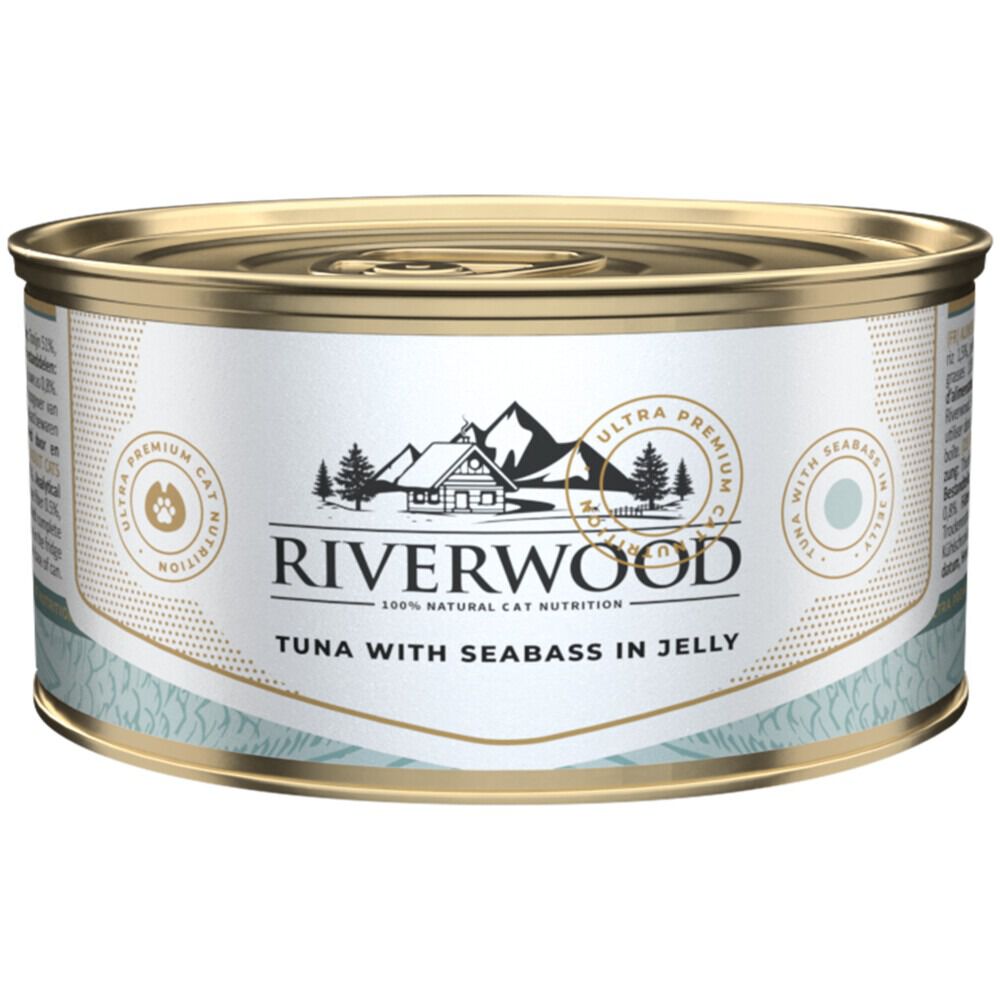 Riverwood - Kattenvoer - Zeebaars - 85 Gram - Zeebaars