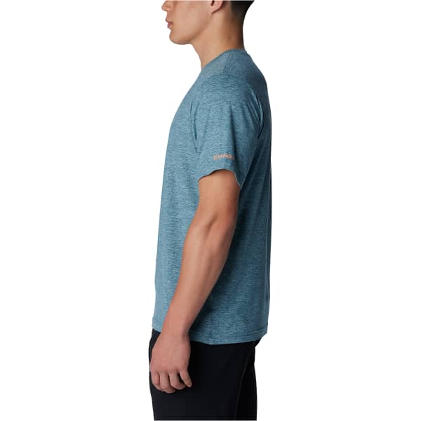 T-shirt randonnée COLUMBIA KWICK HIKE GRAPHIC SHORT SLEEVE TEE CLOUDBURST HEATHER/TESTED TOUGH PDX