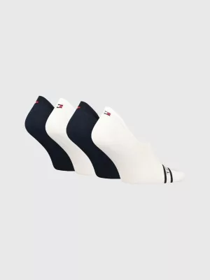 Conjunto de 4 pares de meias com logo