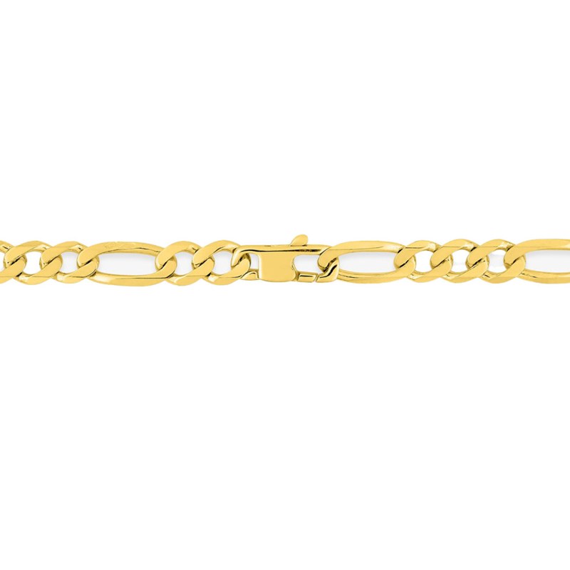 Bracelet Mixte 18 cm - Cheval alterné - Or 18 Carats - Largeur 5 mm