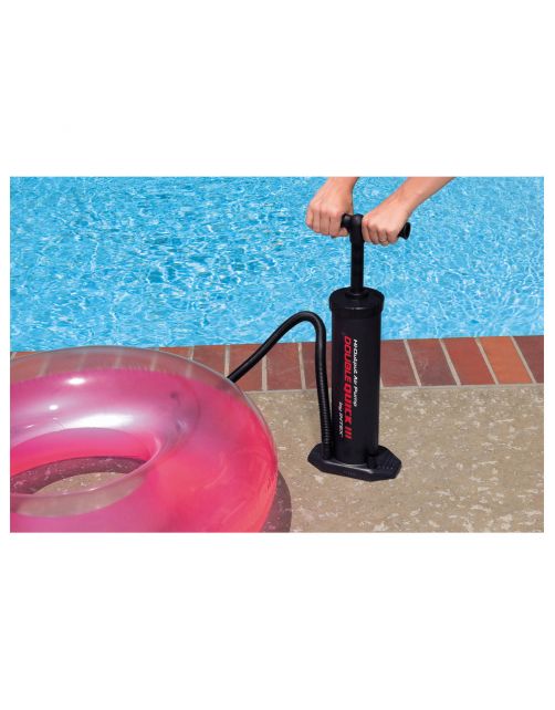 Intex Handpomp - Zwembad-Toebehoren - 48 cm Zwart Rood