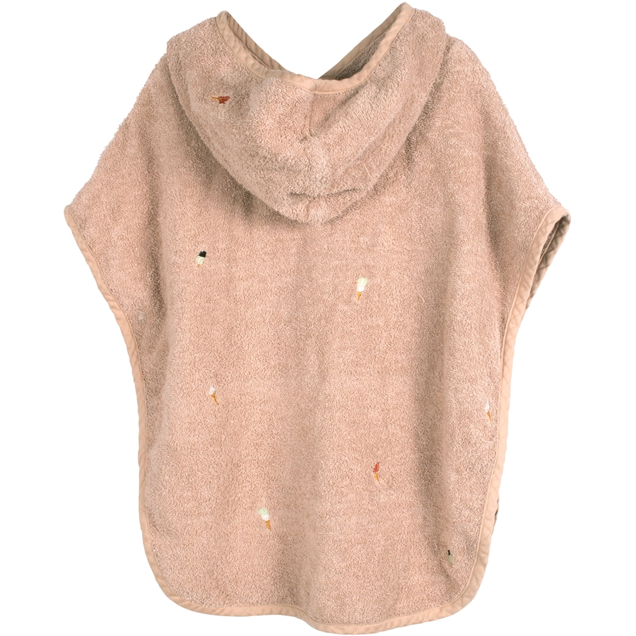 FILIBABBA Badeponcho mit Stickmuster Frappé
