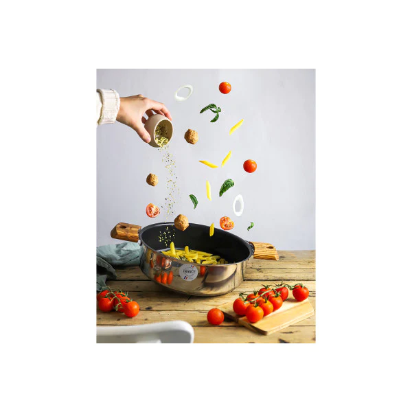 Sauteuse inox - anti-adhésif Exceliss+ Mutine amovible 22cm Cristel