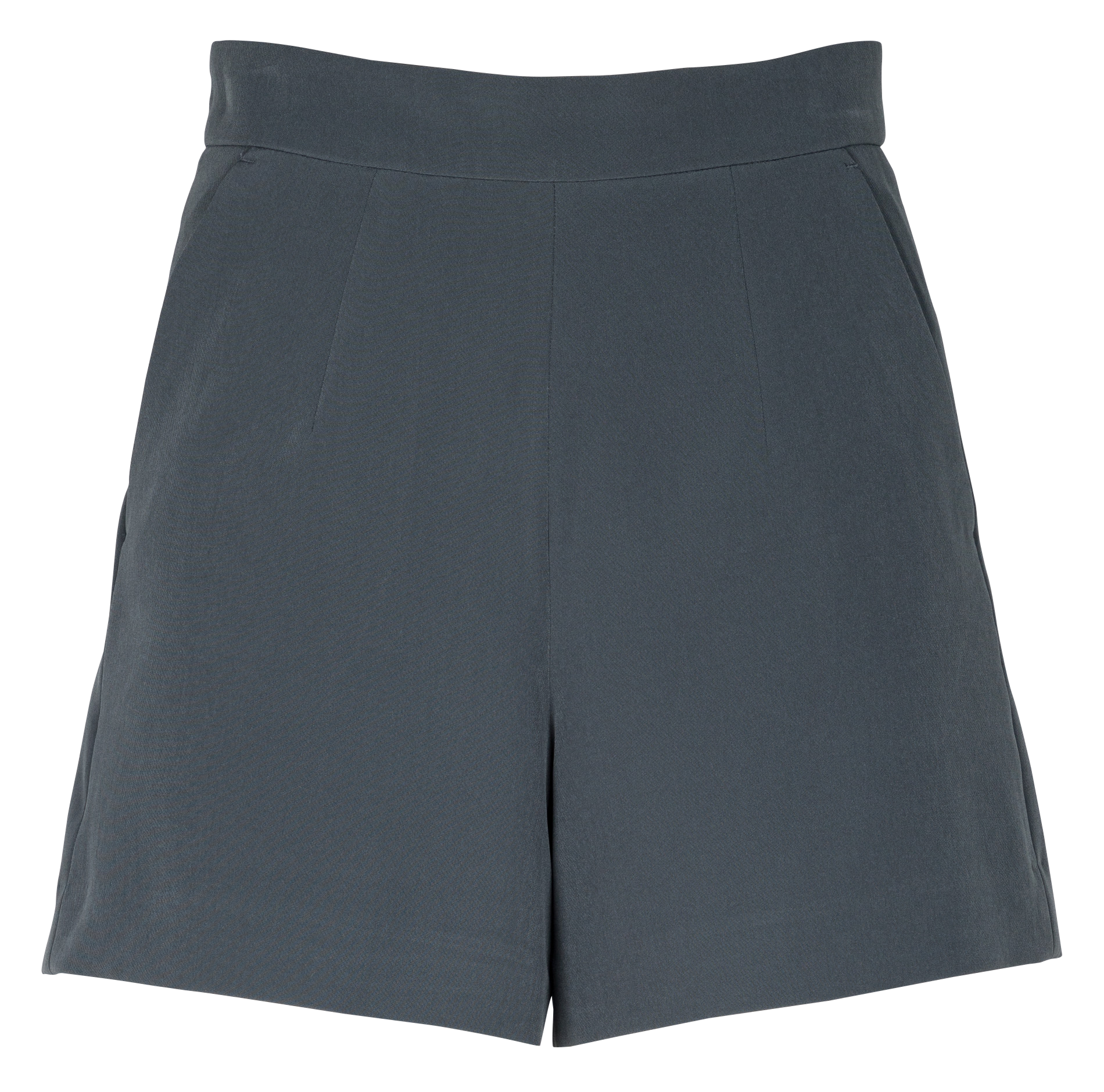 MATHILDA - Short droit taille haute| Gris