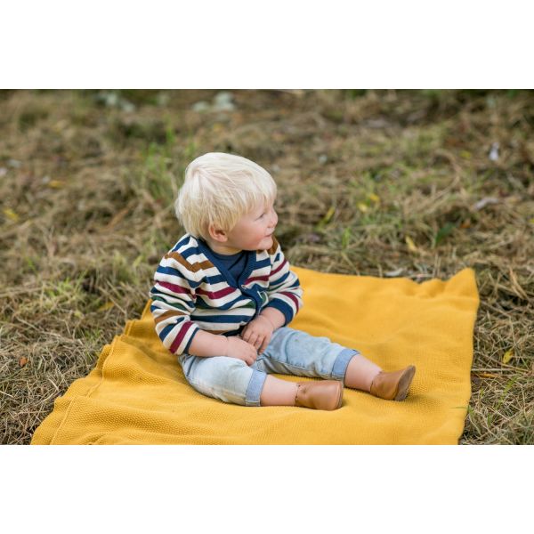 Baby Dutch Slofjes Effen Cognac