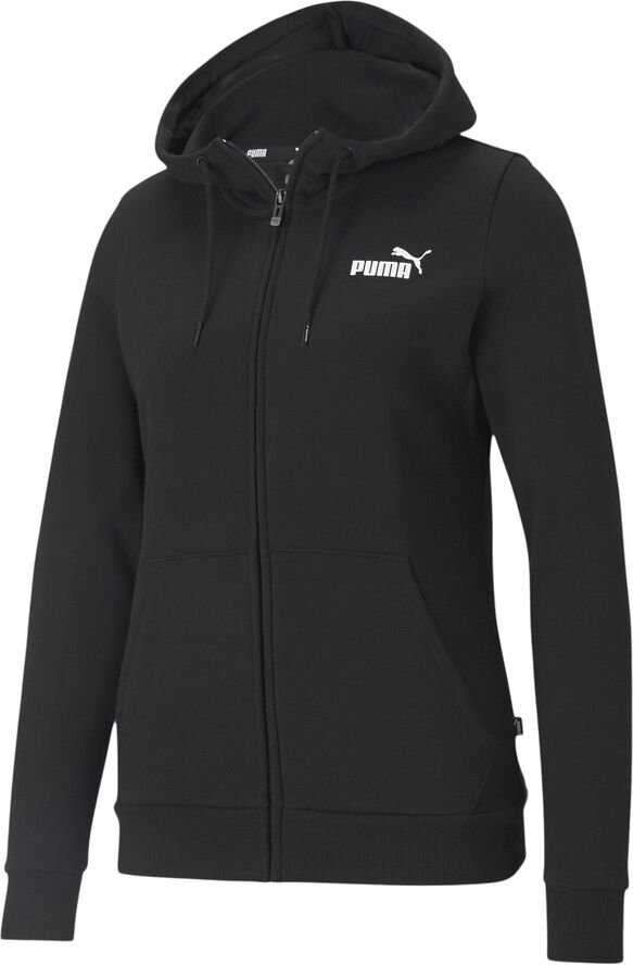 Puma Essential Full Zip Hættetrøje Sort