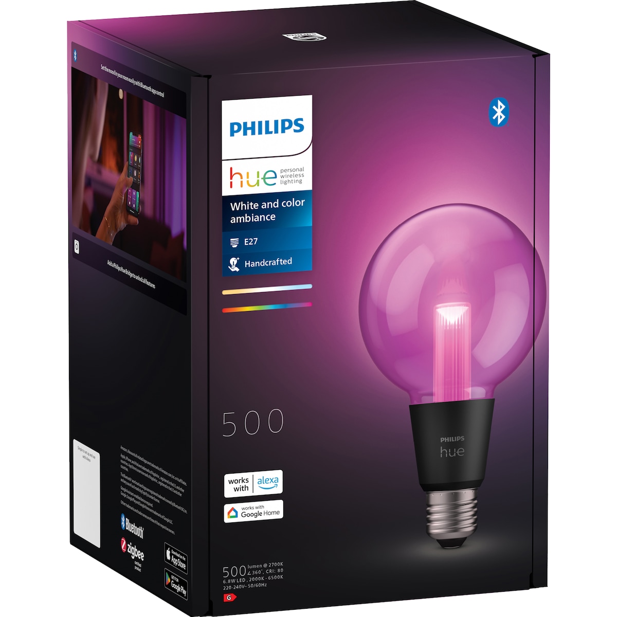 Philips Hue Lightguide LED-lyspære E27 6,8W