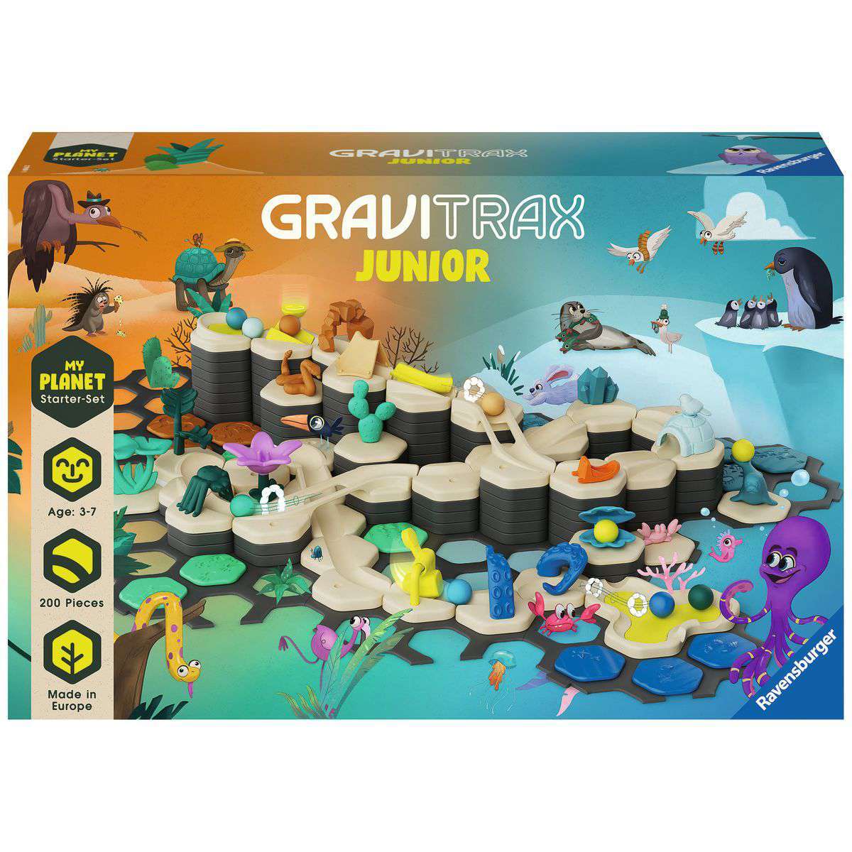 Ravensburger Spiel GraviTrax Junior Starter-Set XXL Planet