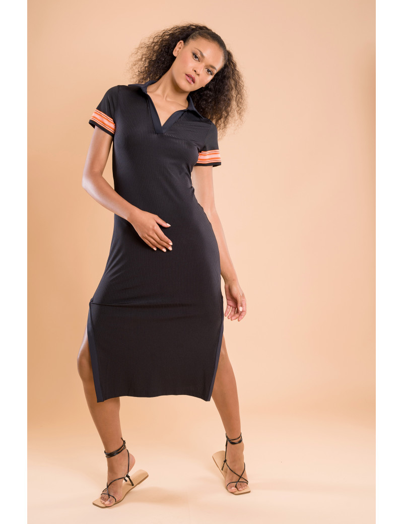 HBT SUNRISE CÔTE - GIULIETTA ROBE LONGUE NOIR