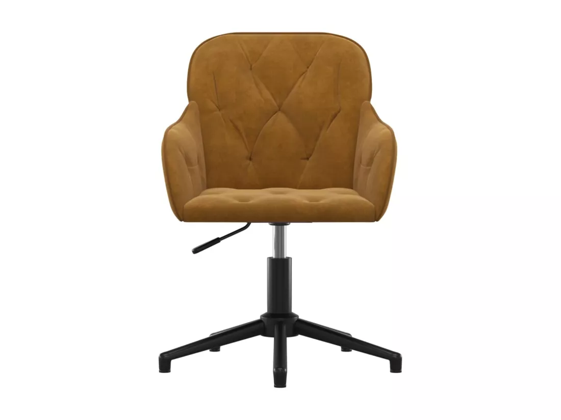 Chaise fauteuil siège pivotante marron 56 x 61.5 x 72 cm 02_0024148