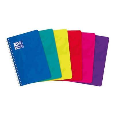 Oxford - Carnet à spirale 11 x 17 cm - 180 pages - petits carreaux (5x5 mm) - disponible dans différentes couleurs