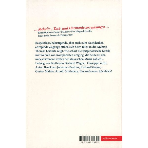 Residenz Verlag Verrisse