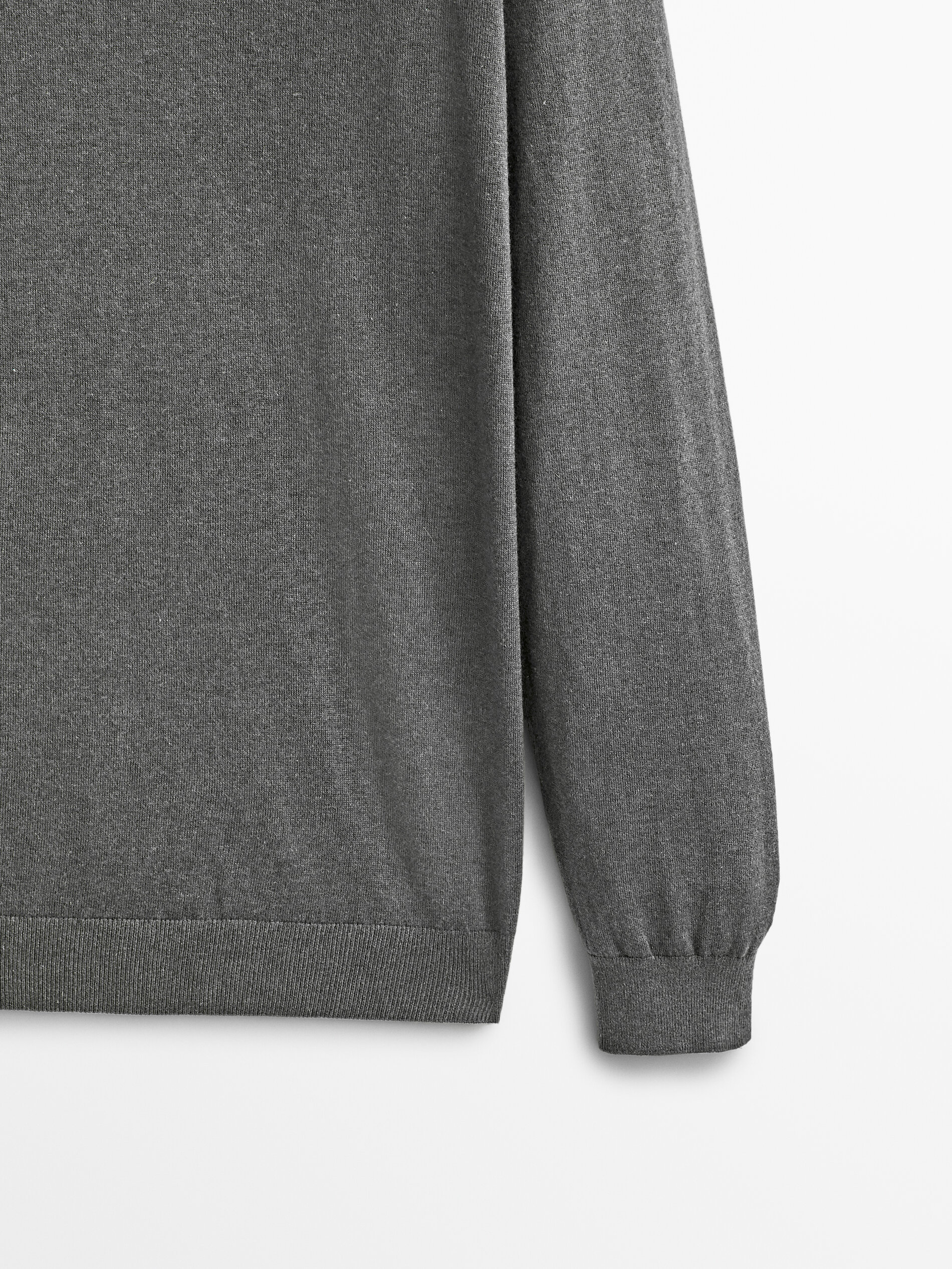 Jersey alto crochê algodón caxemira seda - GRIS ANTHRACITA