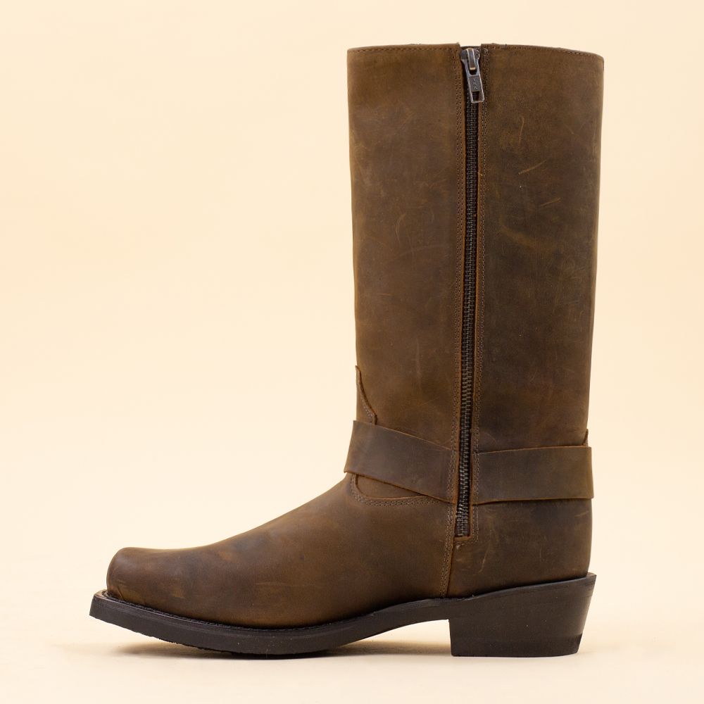 Old West MB2060 bikerboots hoog bruin