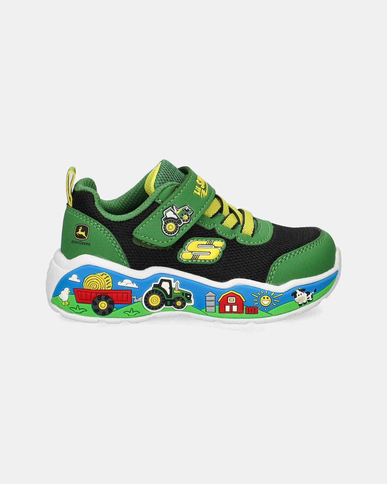 Skechers Play Scene Barn Klittenbandschoenen  - groen