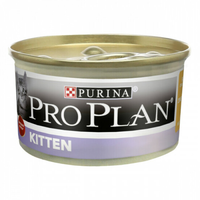 Boîtes de pâtée pour chats Pro Plan Kitten 24 boîtes 85 g