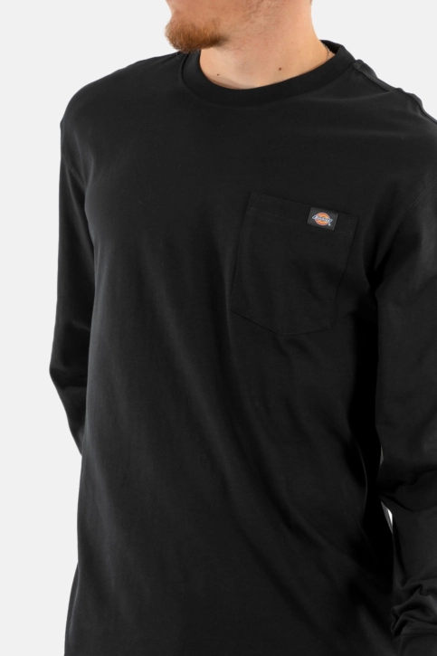 Tee shirt manches longues dickies luray pocket blk1 black
