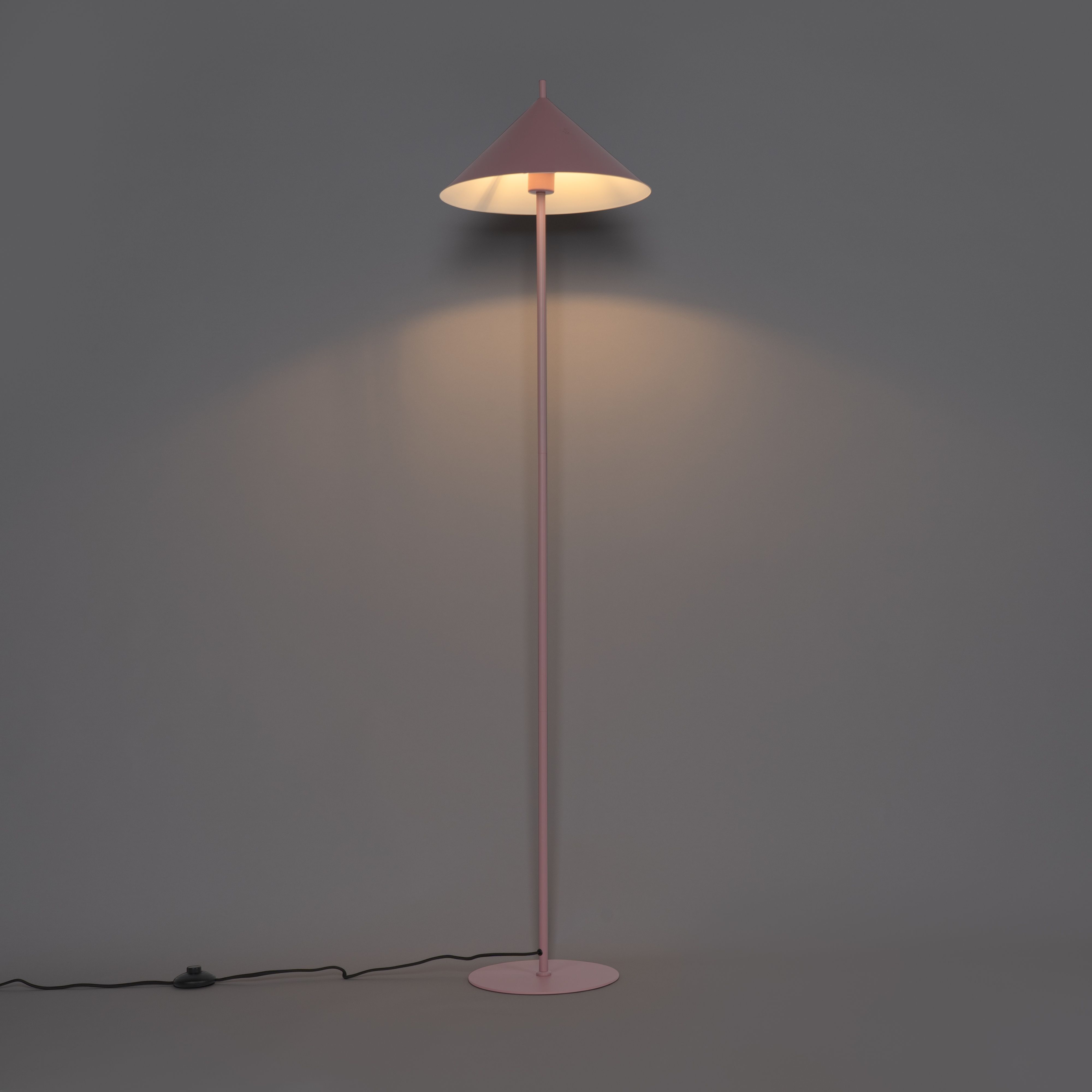 Design vloerlamp roze driehoek - Triangolo