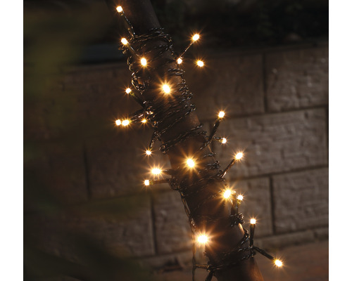 Lafiora lichtsnoer 11,85 m + 10 m aansluitsnoer 80 LED's warm witte lichtkleur incl. timer en dimmer