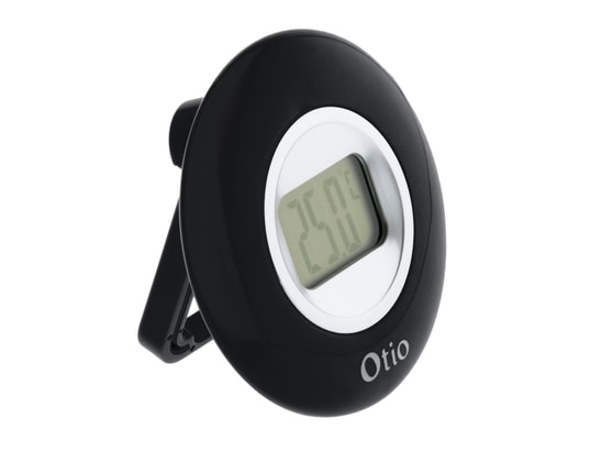 OTIO - Thermomètre numérique Thermomètre intérieur à écran LCD Noir