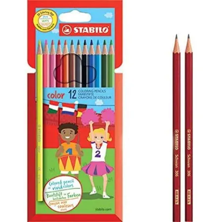 STABILO Buntstifte 12er Promopack Stabilo color + Bleistift HB gratis
