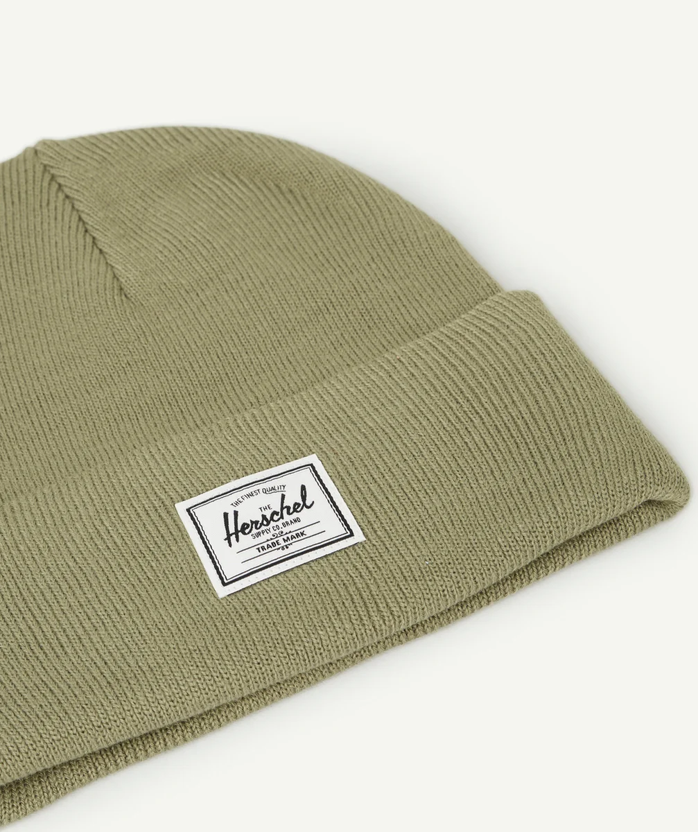 HERSCHELBONNET ADO ELMER BEANIE EN MAILLE KAKI