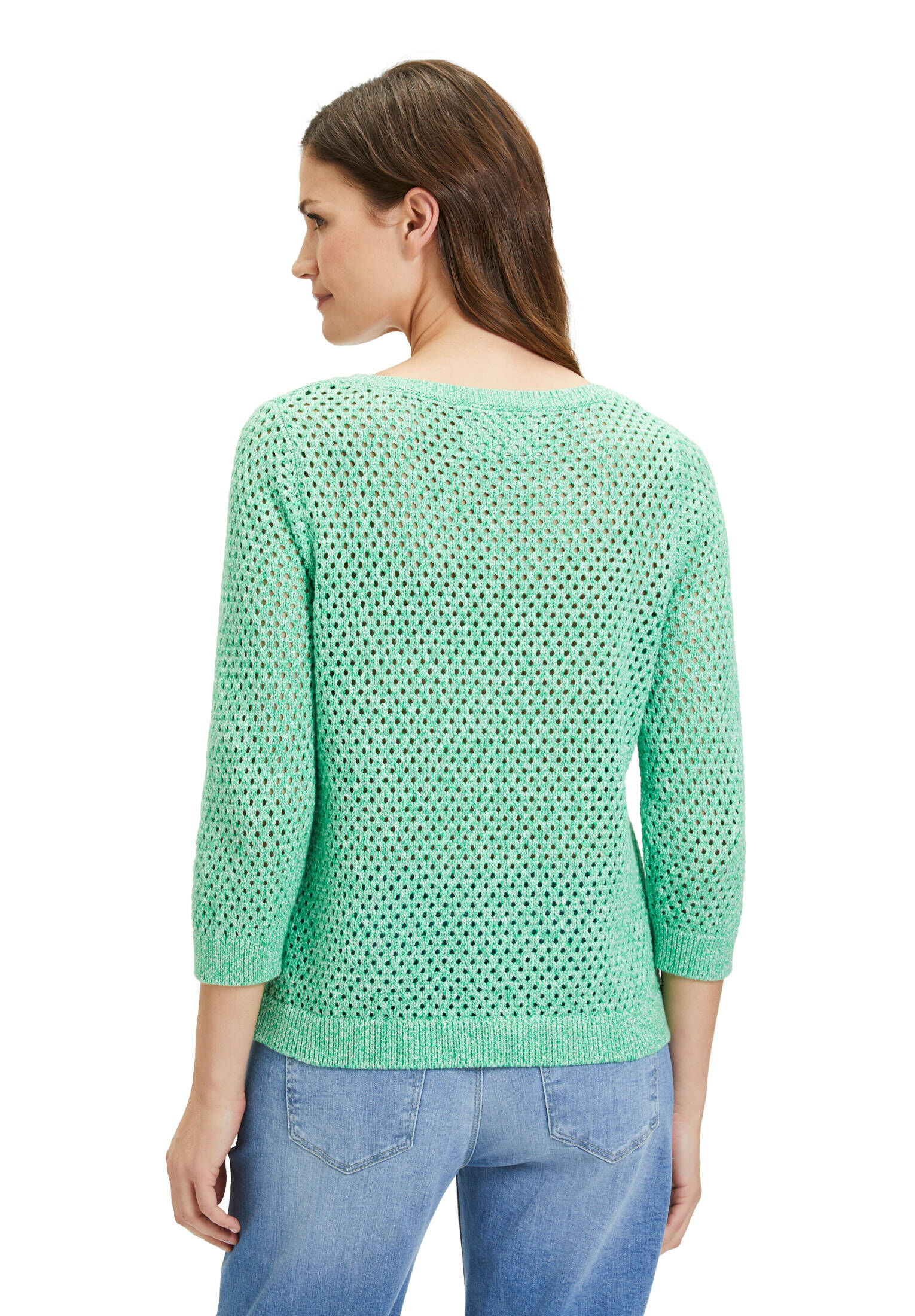 Cartoon| Damen Strickpullover mit Rippbündchen