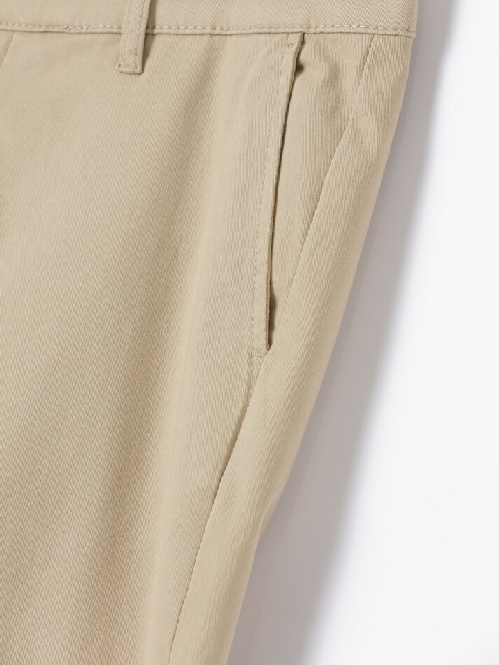 Calça chino skinny - Bege