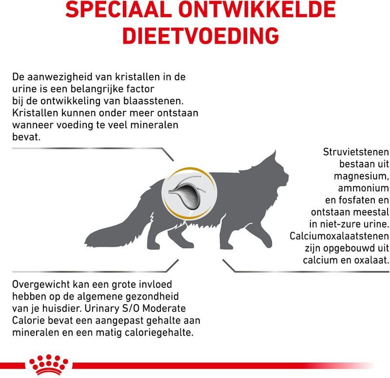 Royal Canin - Urinary S/O - Kattenvoer - 3,5kg - Moderate Calorie