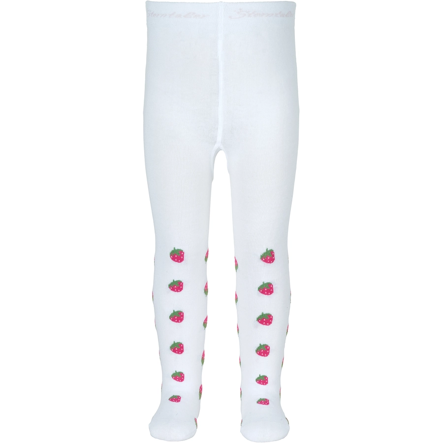 Sterntaler Strumpfhose Erdbeeren weiß