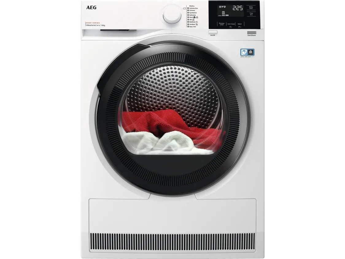 AEG 8000 TR824K84P - Tørremaskine - bredde: 59.6 cm - dybde: 66.3 cm - højde: 85 cm - frontbetjening