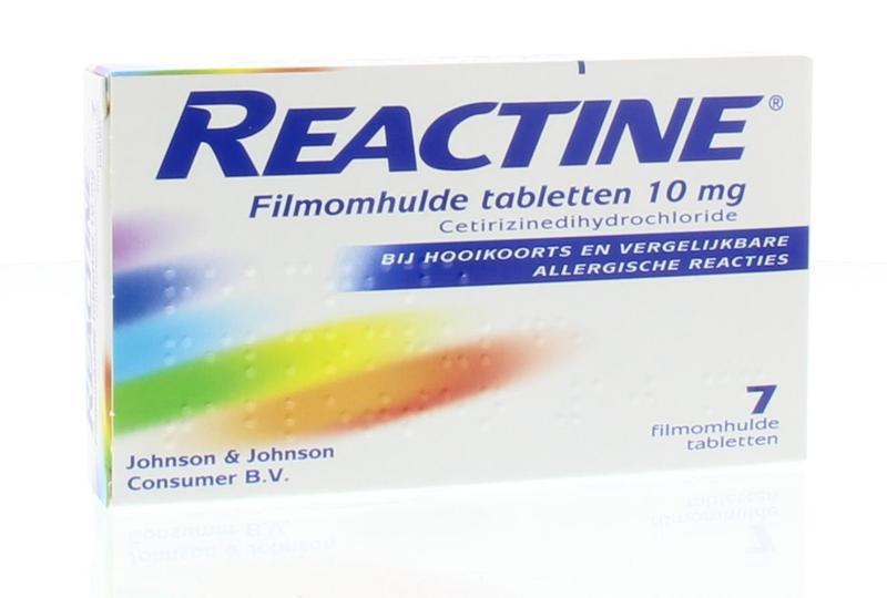 Reactine Cetirizine 10mg 7 tabletten