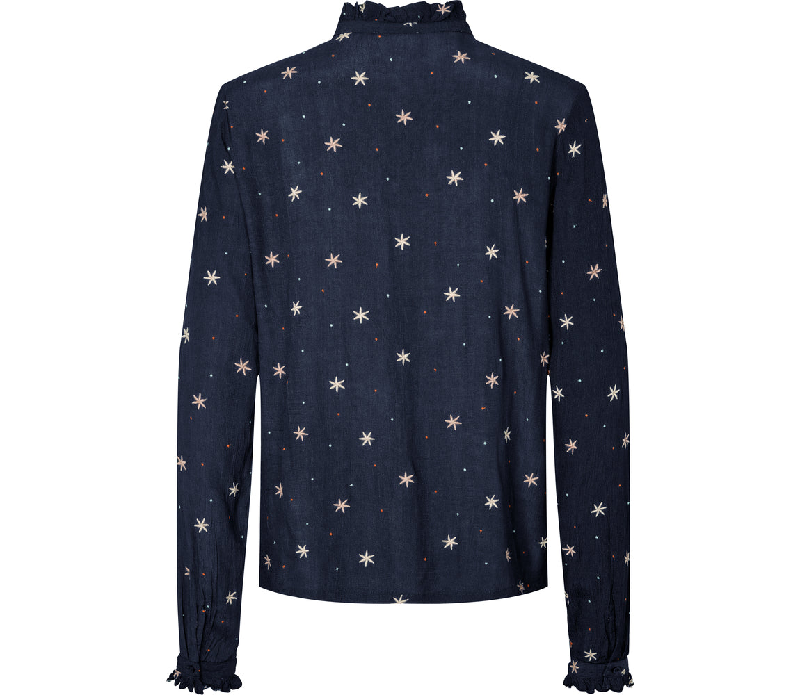 Tahia W, Skjorte - Stars Embroidery