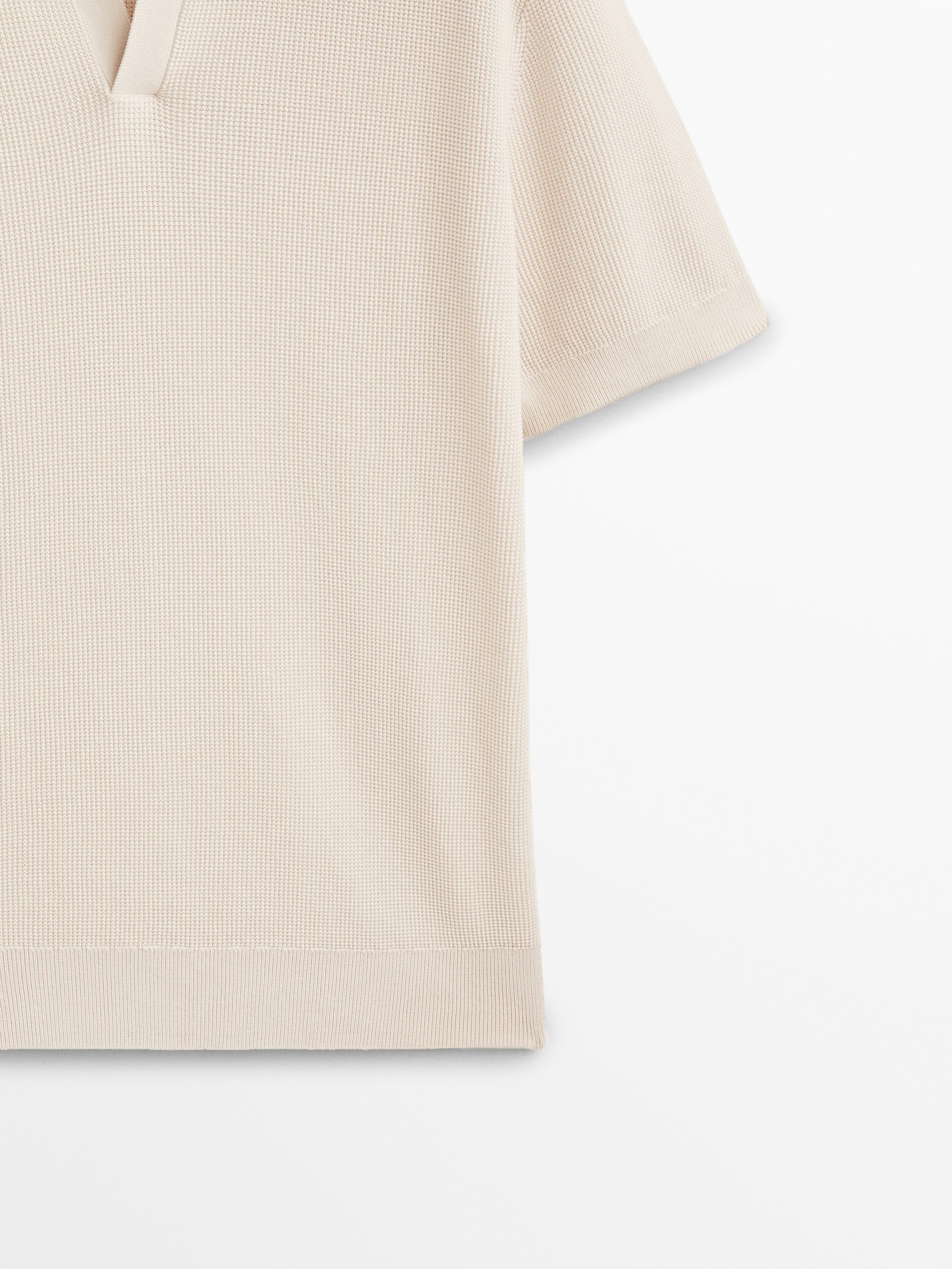 Camisa polo com gola ampla - RAW