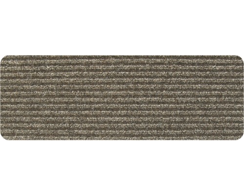 Geribbelde mat beige 25x60 cm