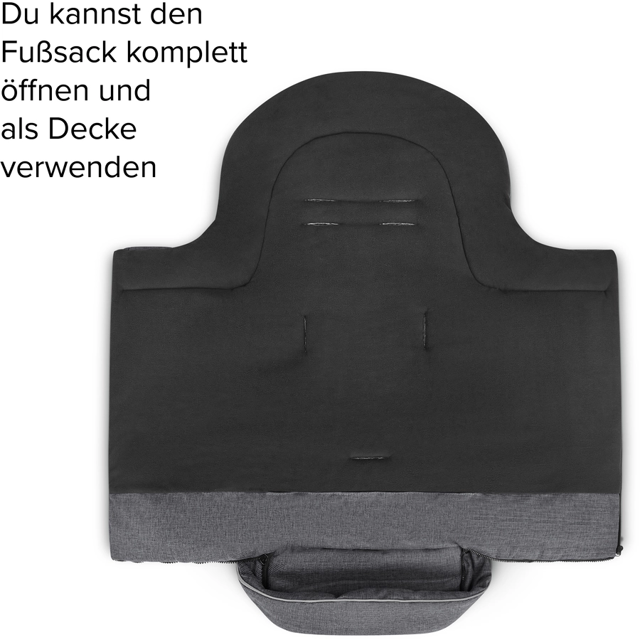 ABC DESIGN Winterfußsack Asphalt Diamond Edition Kollektion 2024