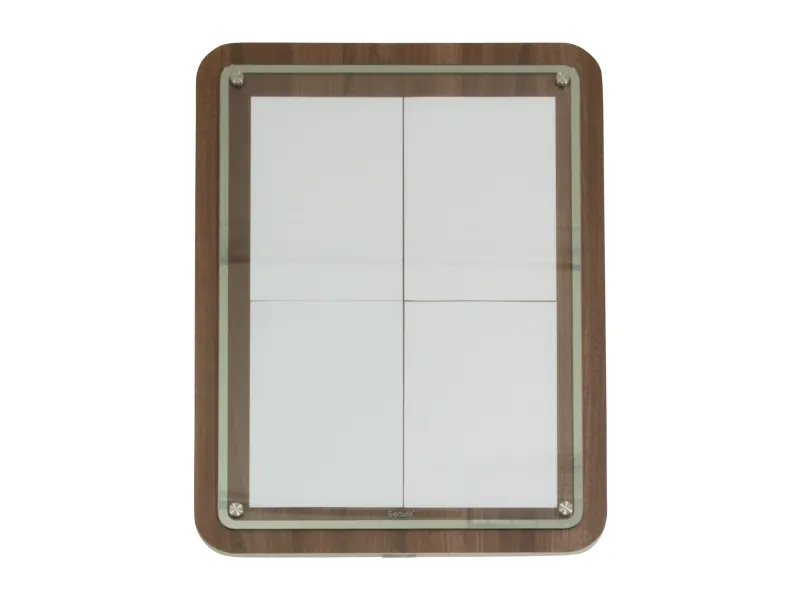 Securit® 4xA4 GLASS STAR informationsdisplay valnød