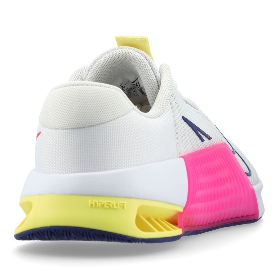 Nike Chaussures d'entraînement Metcon 9 - Blanc/Bleu Marine/Rose/Jaune