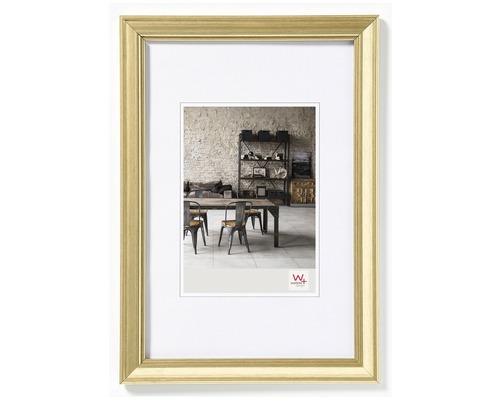 Kunststof fotolijst Lounge goud 10x15 cm