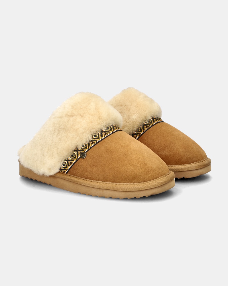Warmbat Australia Flurry Tope Pantoffels  - cognac