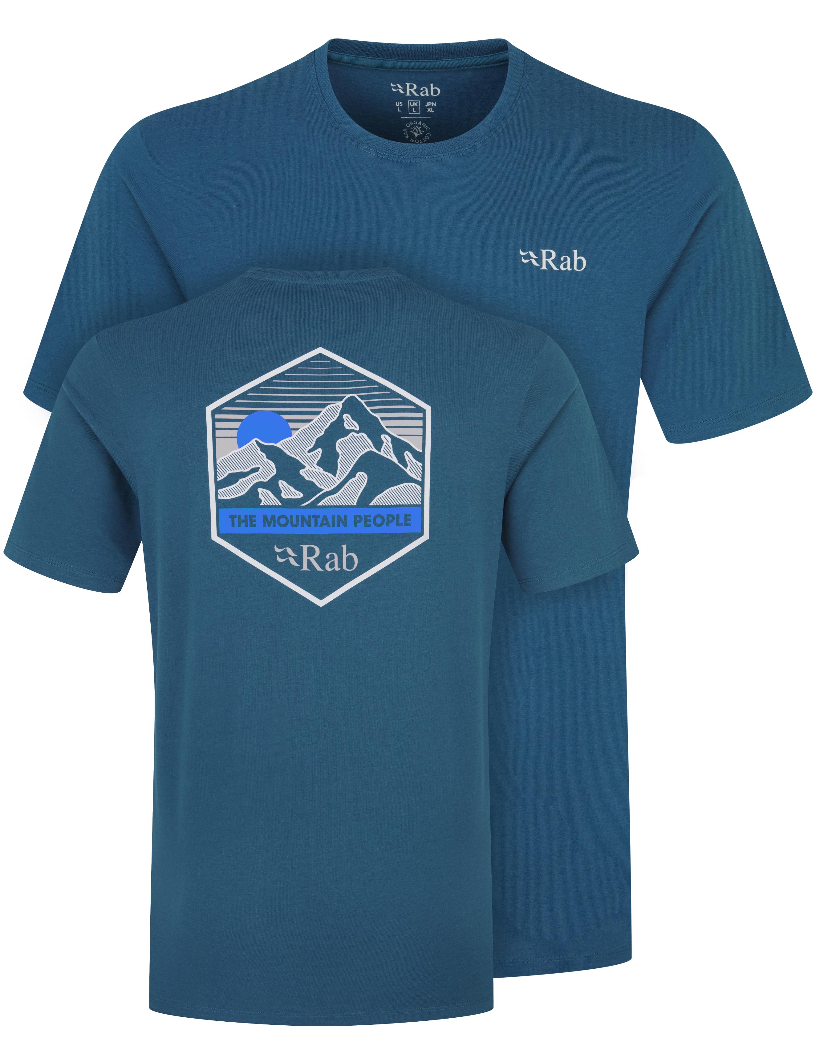 Rab Stance Mountain Peak Tee Tempest Blue
