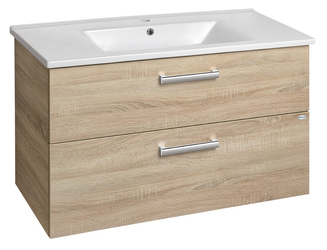 Aqualine Vega onderkast 97x43.6x60cm eiken