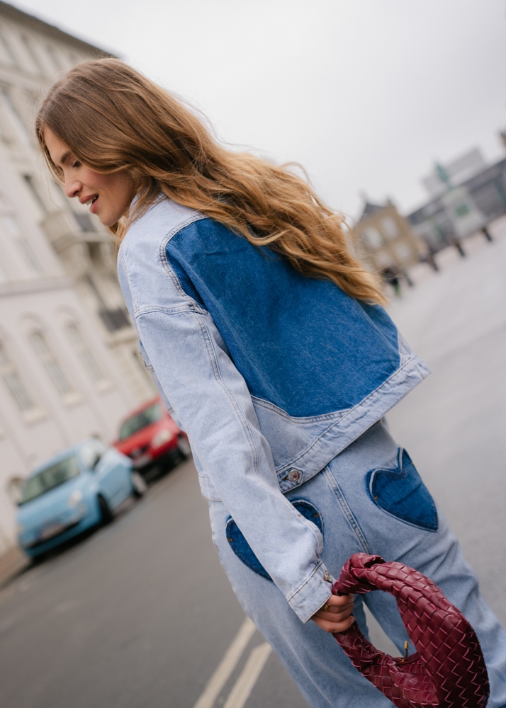 Myrthe denim jasje blauw