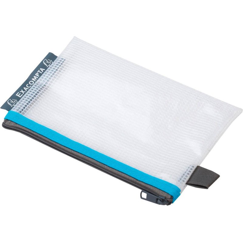 Pochette de rangement à fermeture éclair A6 Exacompta couleurs assorties