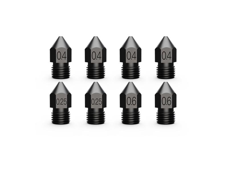 Creality Düsen-Set Stahl High-End, 8 Stück 3D Drucker Nozzle Set aus gehärtetem Stahl