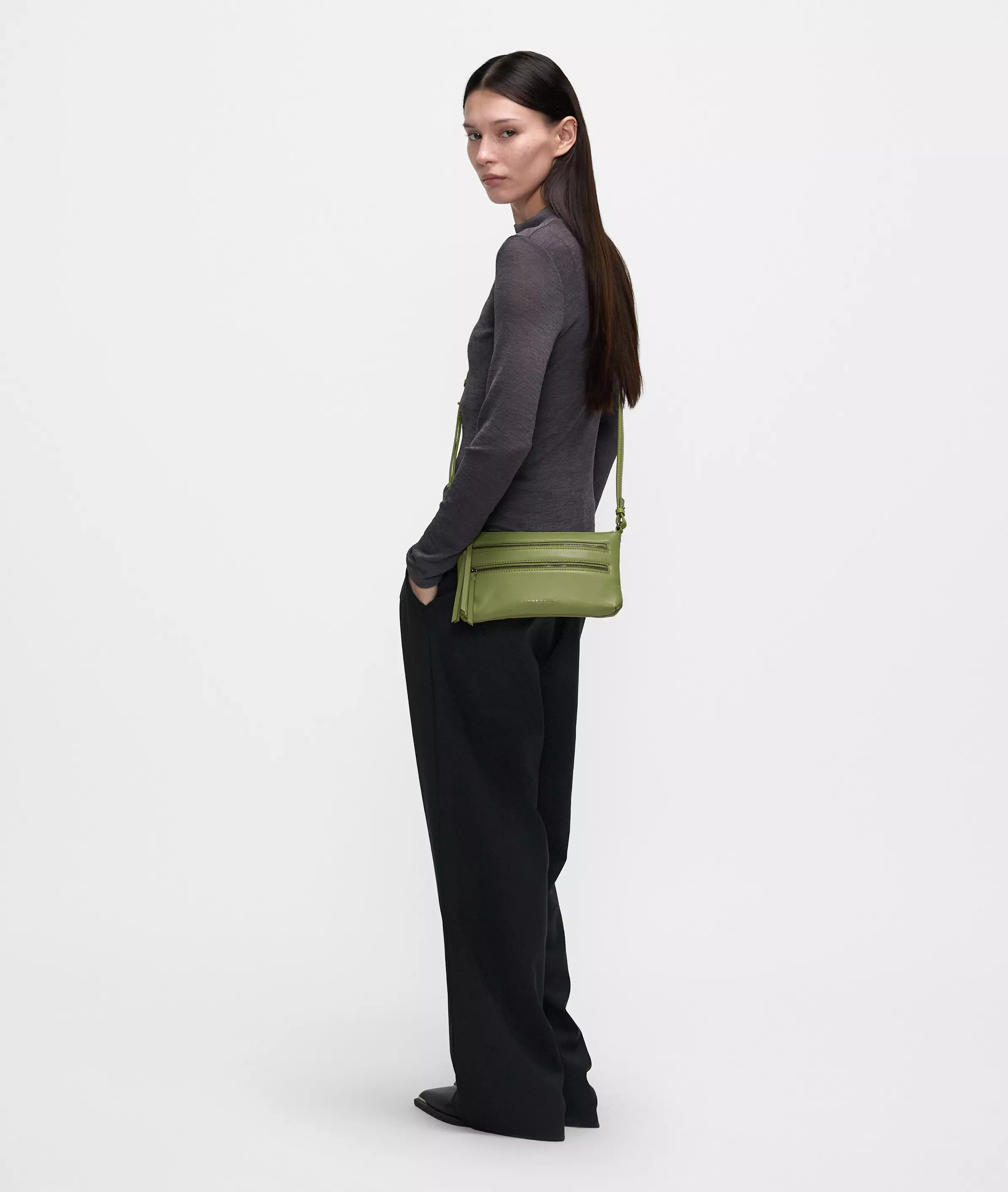 Crossbody Handy shoulder bag made from soft sheepskin